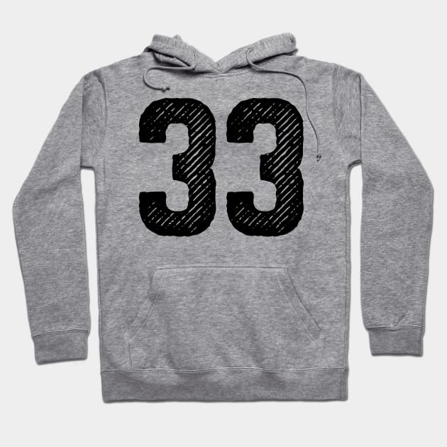 Rough Number 33 Hoodie by colorsplash